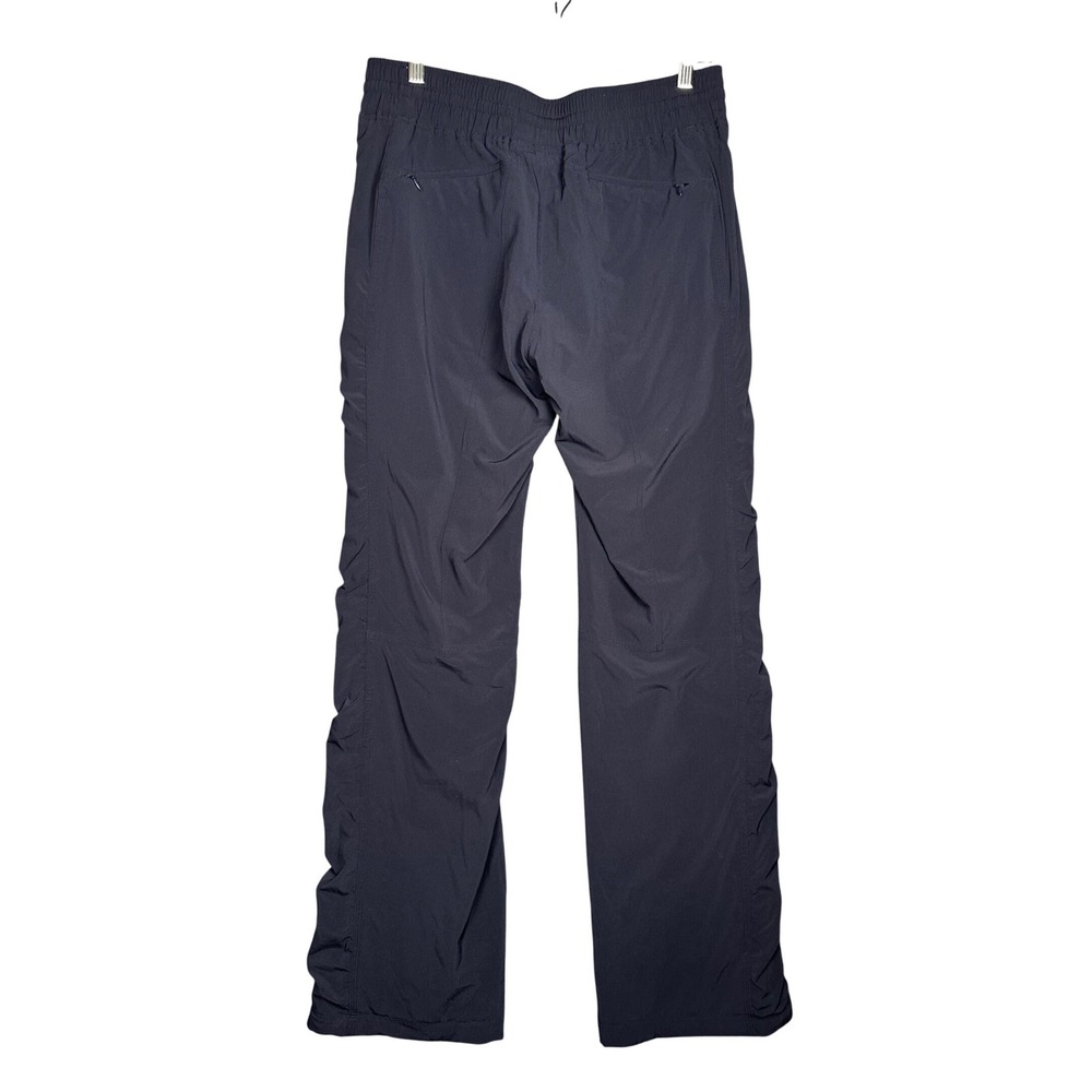 Athleta La Viva Lined Jogger Pants 10 TALL Navy Blue Ruched Hiking Outdoor - Picture 6 of 11